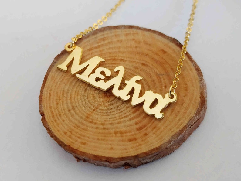 Customized Greek Necklace Silver Greek Jewelry Greek Character Necklace Personalized Greek Name Necklace Greek Letter Necklace
