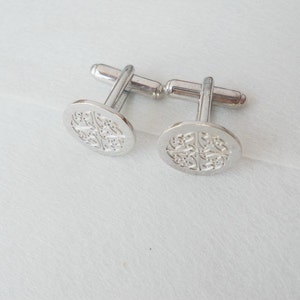 Manschettenknöpfe mit Gravur,Hochzeitslogo, Manschettenknöpfe mit Weißgold überzogen,Manschettenknöpfe mit dem Hochzeitslogo