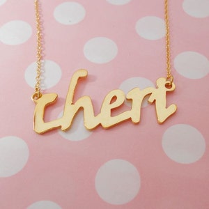 Dainty Name Necklace Gold ,Personalized Any Name Pendant,Gold Name Necklace,Custom Celebrity Necklace, Script Name Necklace,