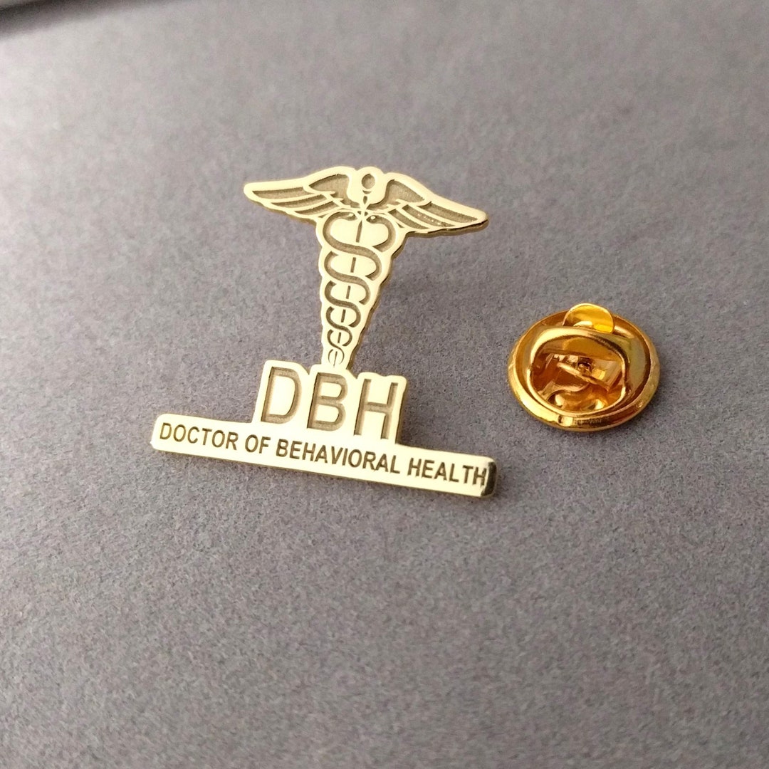 DBH Lapel Pin, Doctor of Behavioral Health Lapel Pin, Caduceus Lapel ...