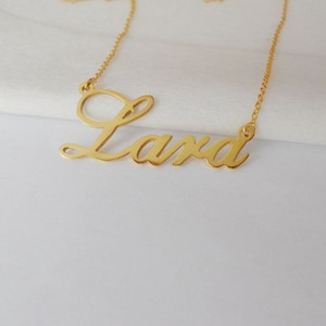 Gold Personalized Name Necklace,Dainty Name Necklace,Custom Name Necklace, Custom Celebrity Necklace, Any Name Pendant