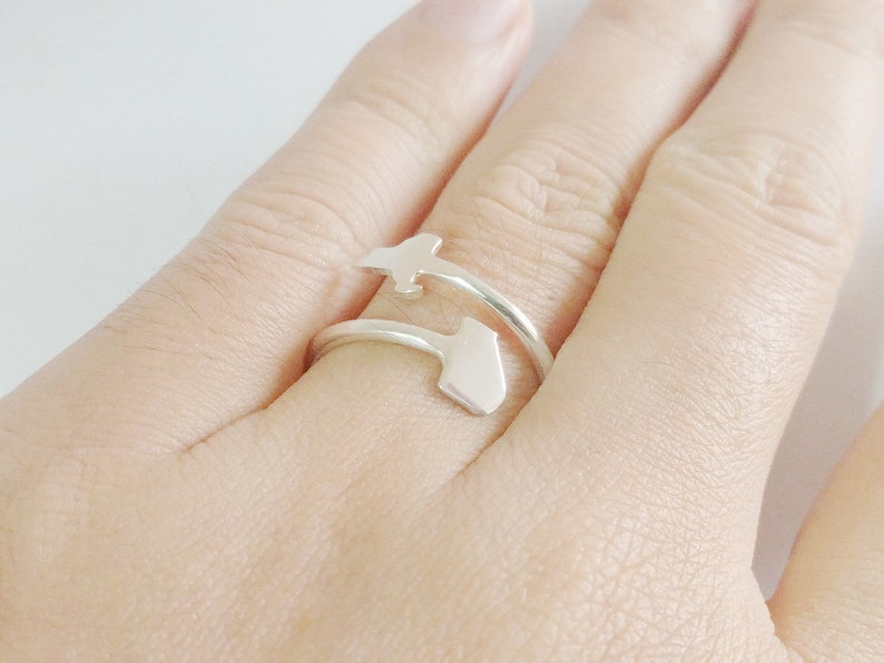 Personalized Two States Ring,Silver Country Ring,Double State Ring,Best Friend Long Distance Gift Long Distance Girlfriend Gift