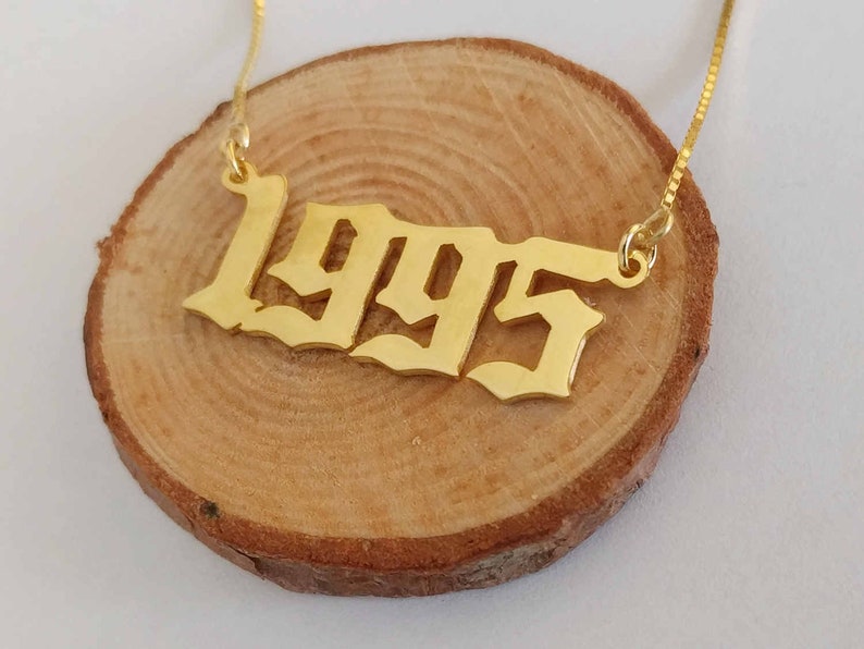 24th Wedding Anniversary Gift Custom Any Year NecklaceYear
