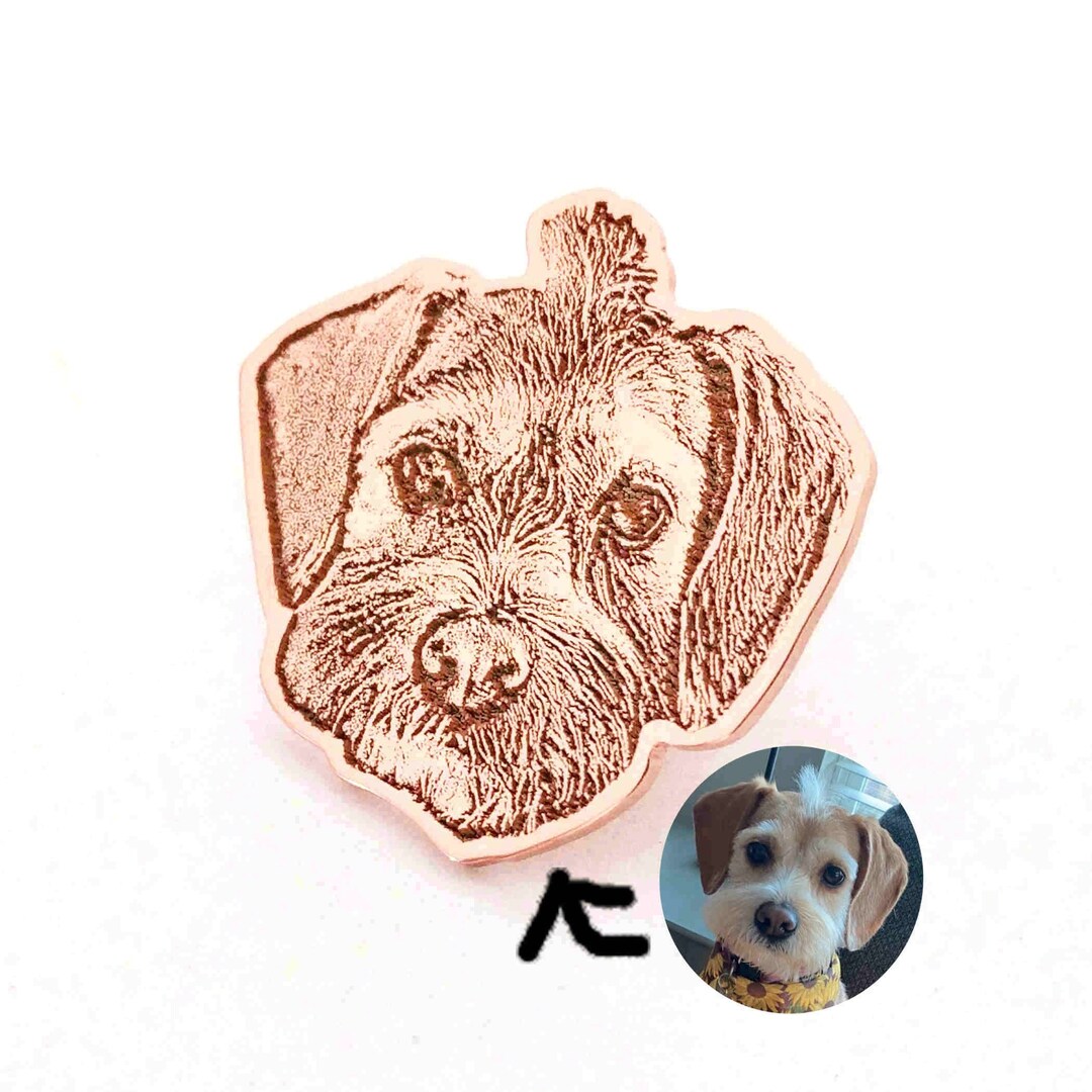 Dog Portrait Lapel Pin, Custom Pet Portrait Lapel Pin, Personalized Pet ...