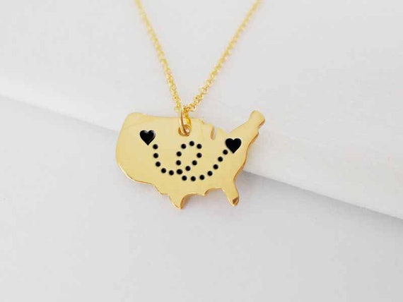 18 Kゴールドシルバー国マップチャームペンダントFlorida Stateマップネックレスジュエリー Meiligo 18K G 並行輸入品 18 Kゴールドシルバー国マップチャームペンダントFlorida Stateマップ