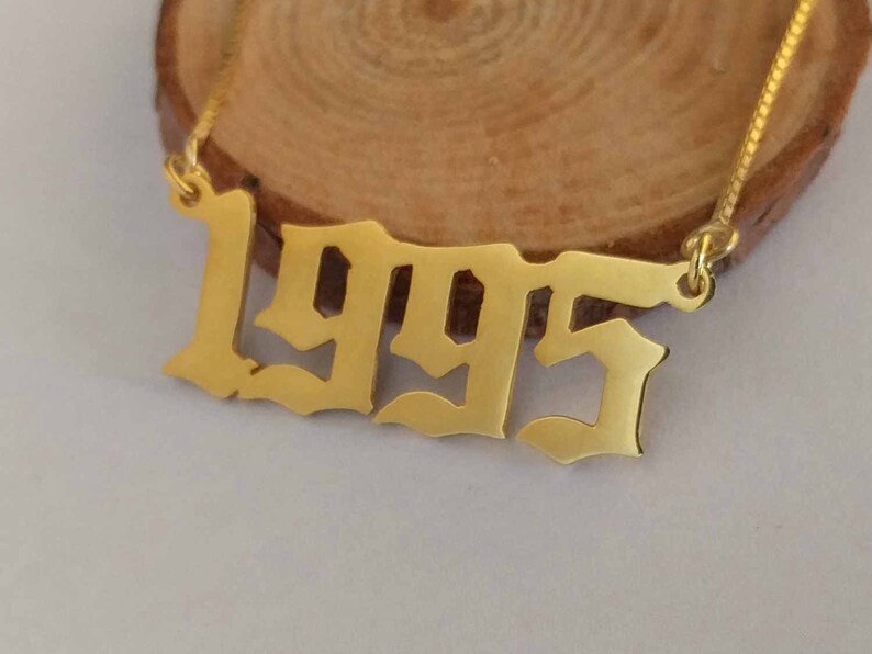 24th Wedding Anniversary Gift Custom Any Year NecklaceYear