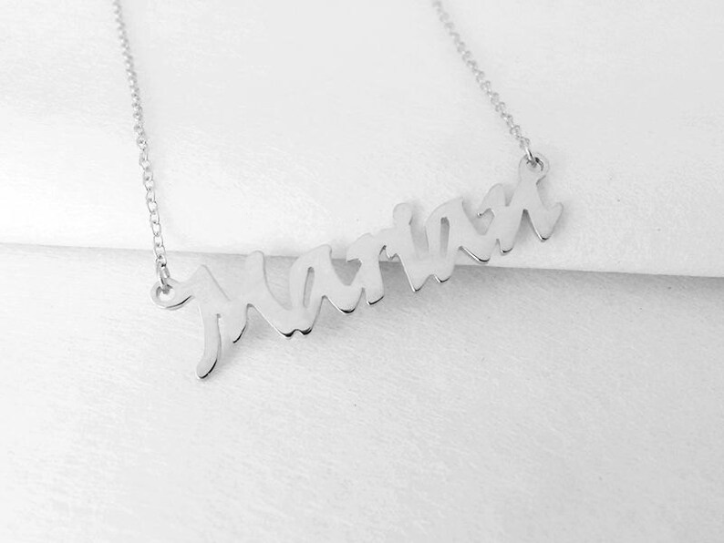 Personalized Name Necklace Gold Name Necklacecustom Etsy