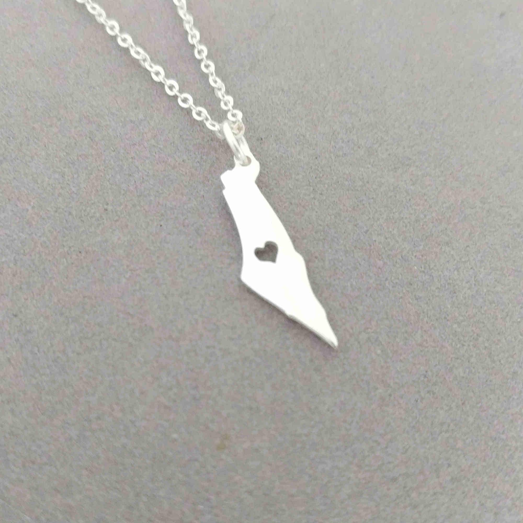 Palestine Pendant Necklace - Stainless Steel Chain With Gold Or Silver Finish