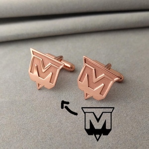 Business Logo Cufflinks, Corporate Logo Cufflinks, Personalized Logo Cufflinks, Wedding Cufflinks, Your Logo Cufflinks, Retirement Gift