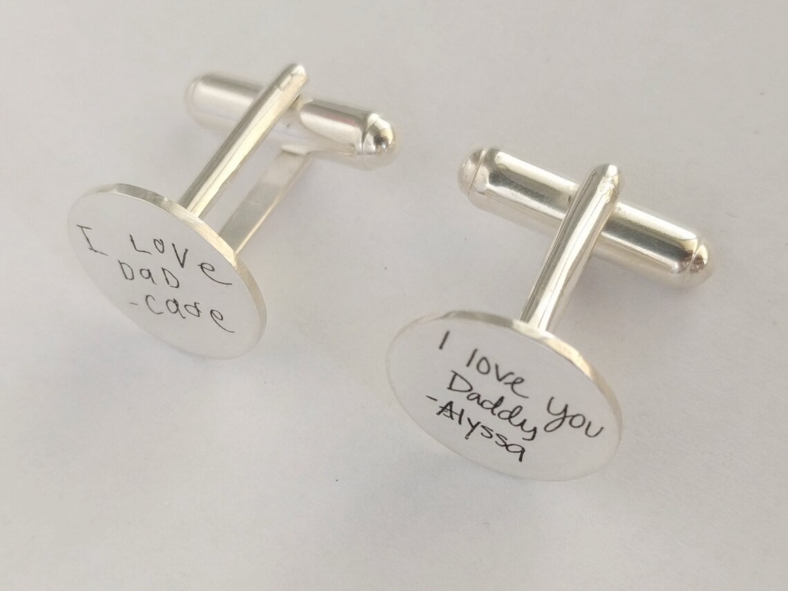 Best Dad Ever Engravable Cufflinks