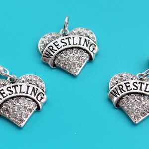WRESTLING Herz Charme, Charme baumeln, Reißverschluß ziehen, Euro Bead, Ringen Charme, Ringen Euro, wrestling, WWE, Ringer Ringen Mama, 1580