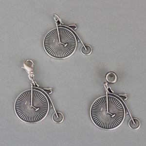 PENNY FARTHING Bicycle CHARM,Charm Dangle,Zipper Pull, Euro Bead,Vintage,Penny Farthing,Bike,Bicycle,Cycling,Cyclist,Antiques Lover