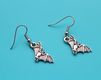 BAT EARRINGS,Bat Necklace,Halloween,bat,vampire,Dracula,1537