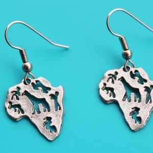 AFRICAN MAP EARRINGS,africa,map,travel africa,missionary,african safari,18