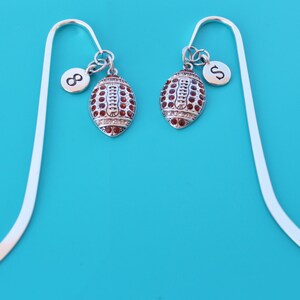 FOOTBALL Bookmark,Initial or Number,football,futbol,football coach,football mom,football fan,1576
