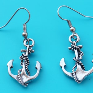 ANCHOR EARRINGS,anchor,anchor my soul,friend,friendship,sailing,beach,ocean,sailor,Navy,Navy mom,113