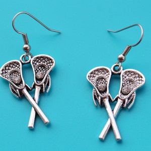 LACROSSE STICKS EARRINGS,lacrosse,lax,lacrosse team,lacrosse player,lacrosse coach,lacrosse mom,lacrosse gift,1560