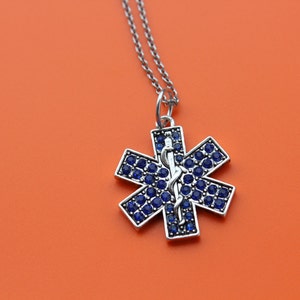 EMT / PARAMEDIC Stainless Steel Necklace,Paramedic,emt/ems,ambulance,Nurse,Rescue,First Responder,Hospital,Emergency,1546