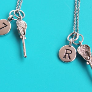 LACROSSE STICK Stainless Steel Necklace,Initial or Number,lacrosse,LAX,lacrosse player,lacrosse coach,lacrosse mom,lacrosse necklace,1241