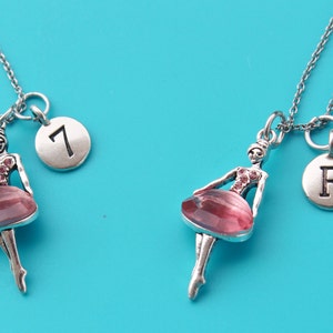 DANCER Stainless Steel Necklace,Initial or Number,dance,dance teacher,dance mom,dancer,ballet,ballerina,ballroom dancer,ballet teacher,1555
