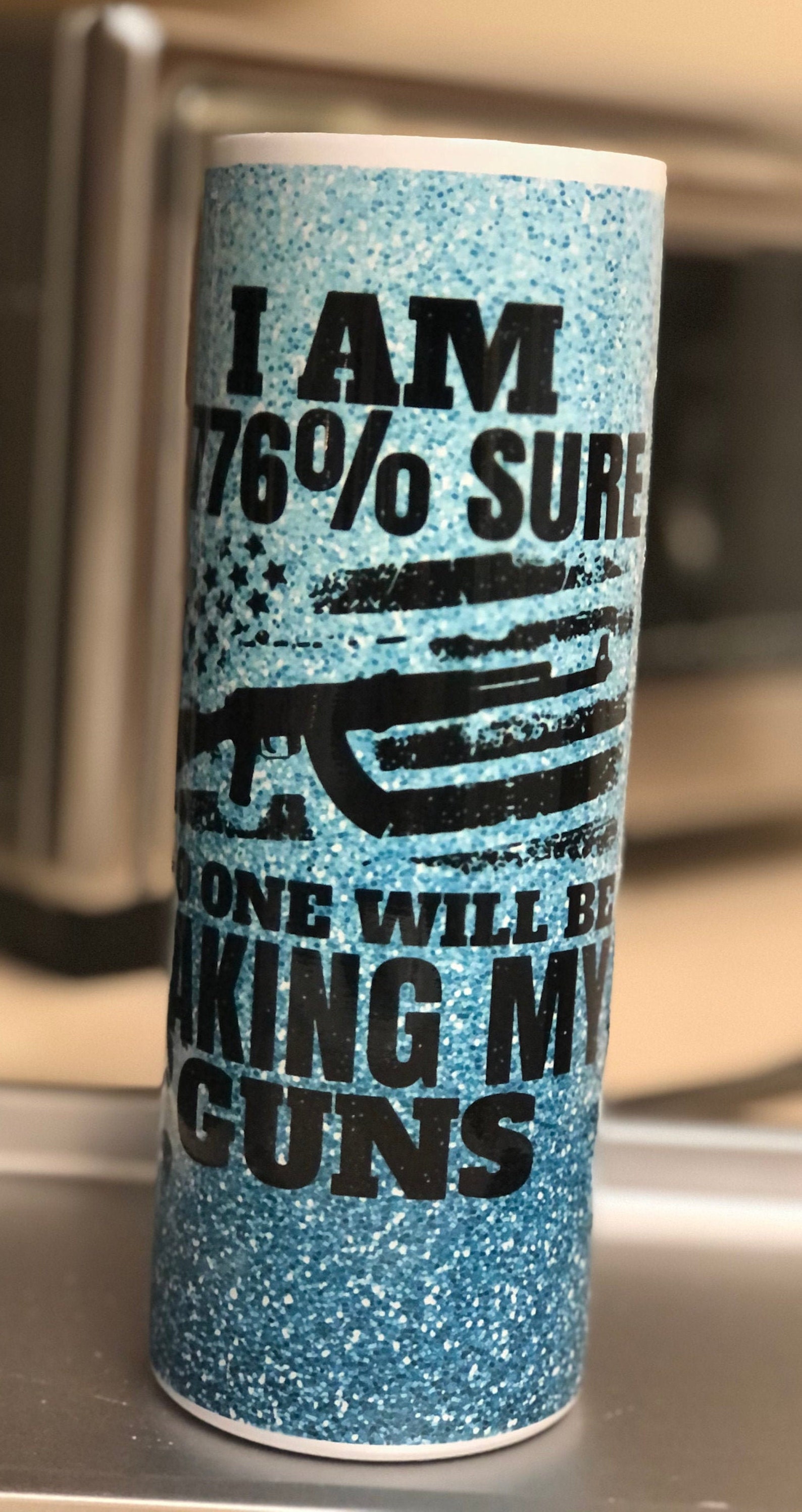 Not Taking My Guns 20os Skinny Tumbler Wrap Png Glitter Etsy