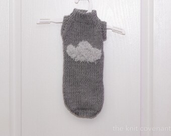 Cloud Dog Sweater / Small dog Sweater / Dog clothes / Pet gift / Dog coats / Knit dog sweater / Puppy sweater