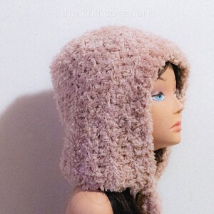 Vegan Crochet Adult Bow Tie Bonnet hat  / Gifts for her / Winter Hat