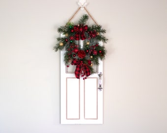 Unique Christmas Door Wreath // Christmas Decor