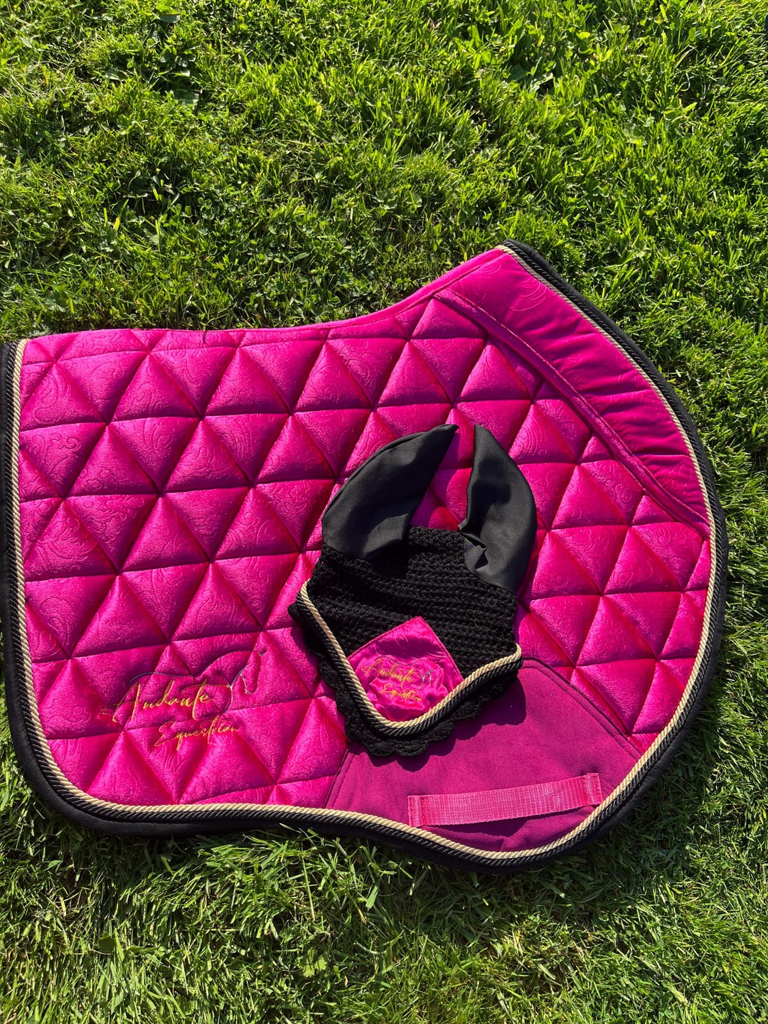Carona Pink Magenta Charra Algodon Cotton Saddle Pad