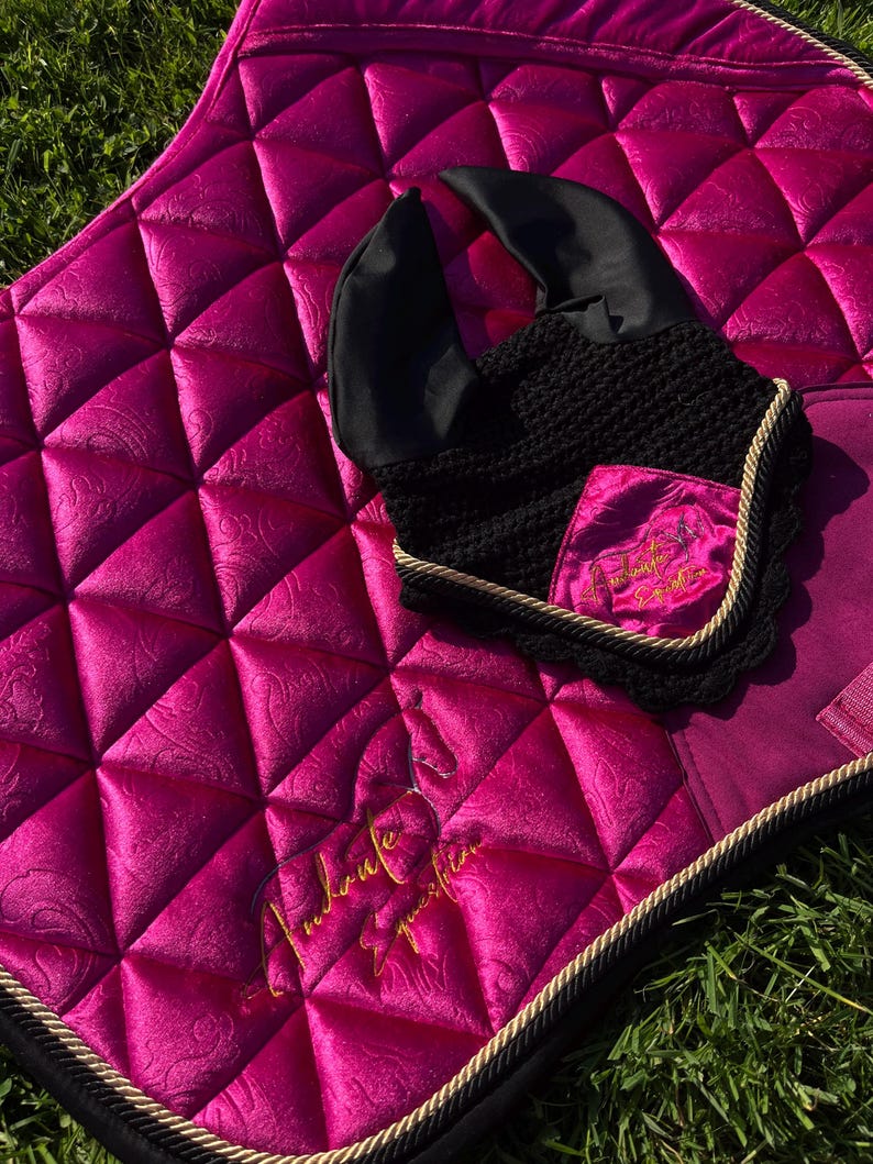 Carona Pink Magenta Charra Algodon Cotton Saddle Pad main image 1