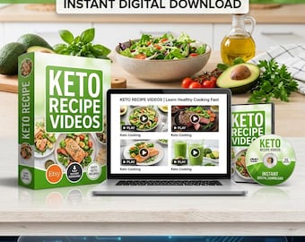 Done-For-You Keto Rezept Videos | Faceless Instagram Reels & TikTok Kochvideos | PLR Inhalt für Gesundheitsblogs | YouTube Shorts Bundle