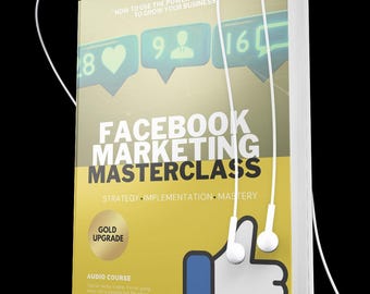 Facebook Marketing Masterclass Videokurs, Social Media Marketingleitfaden, FB Ads Training für kleine Unternehmen, digitales Produkt PLR MRR