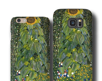 Klimt The Sunflower iPhone 12 iPhone 11 max case iPhone XS Samsung Galaxy S9 Galaxy S21 case iphone 7 iPhone 6s iPhone XS Samsung Galaxy S20