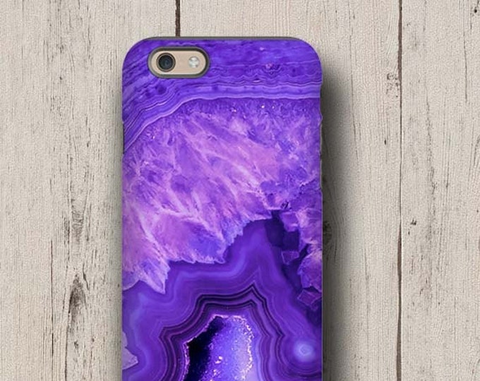 Purple Agate stone iPhone 13 iPhone 11 Pro iPhone 7 case Galaxy S21 iphone SE Samsung Galaxy Note 10 galaxy S8 iPhone 12 case geode druse