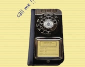 Vintage retro rotary old payphone Gift for men Samsung Galaxy Note 3 Galaxy S5 Galaxy S4 wallet case iPhone 6s case Samsung Galaxy S6 Edge