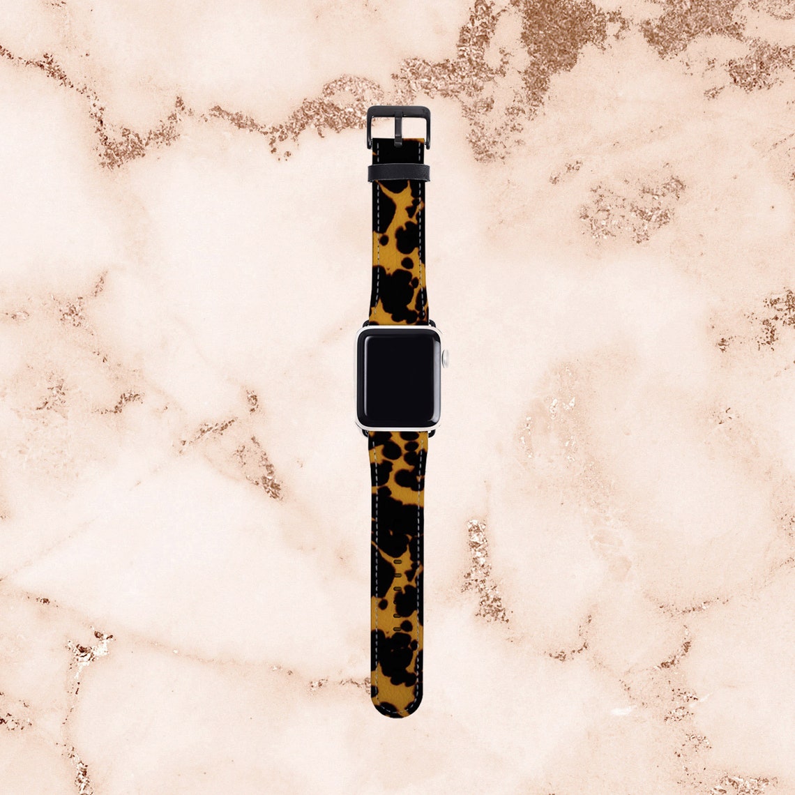 Tortoise Shell Print Apple Watch Band 38 Mm for Women Etsy