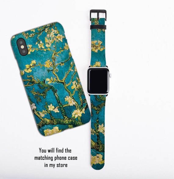 Van Gogh Almond Blossoms Apple Watch Strap Artificial Etsy