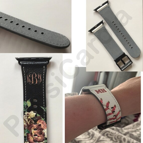 Apple Watch Band 38 Mm For Women Purple Silver Marble Design Etsy