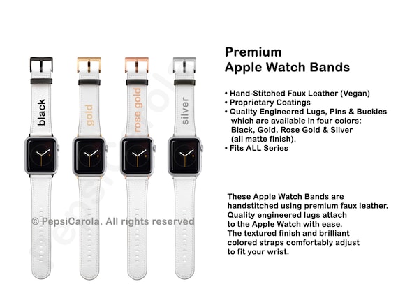 monogram sunflower iwatch strap 42mm Textured White Apple Watch Band | White