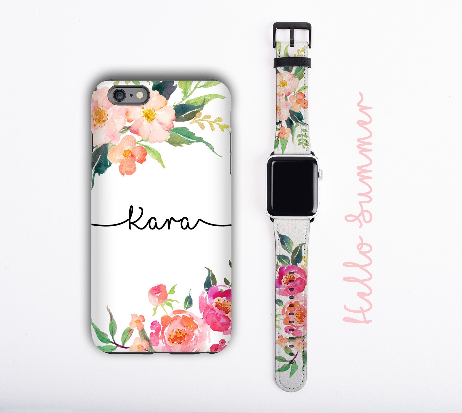 iphone case and apple watch band set