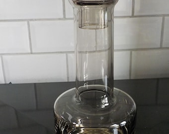 Vintage MCM Caithness Glass Morven 4025 Decanter In Peat - Smoky
