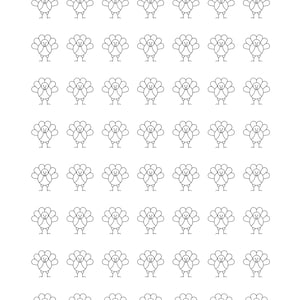 Turkey Royal Icing Transfers