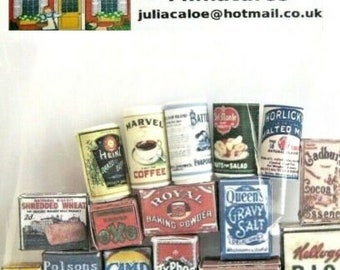 set of Victorian  grocery boxes  (polson)