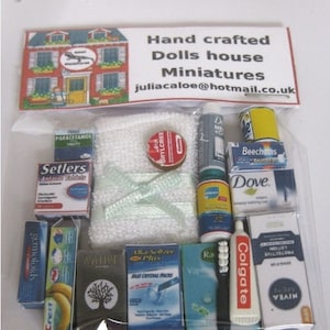 MODERN miniature Bathroom set      (blue bathroom set)