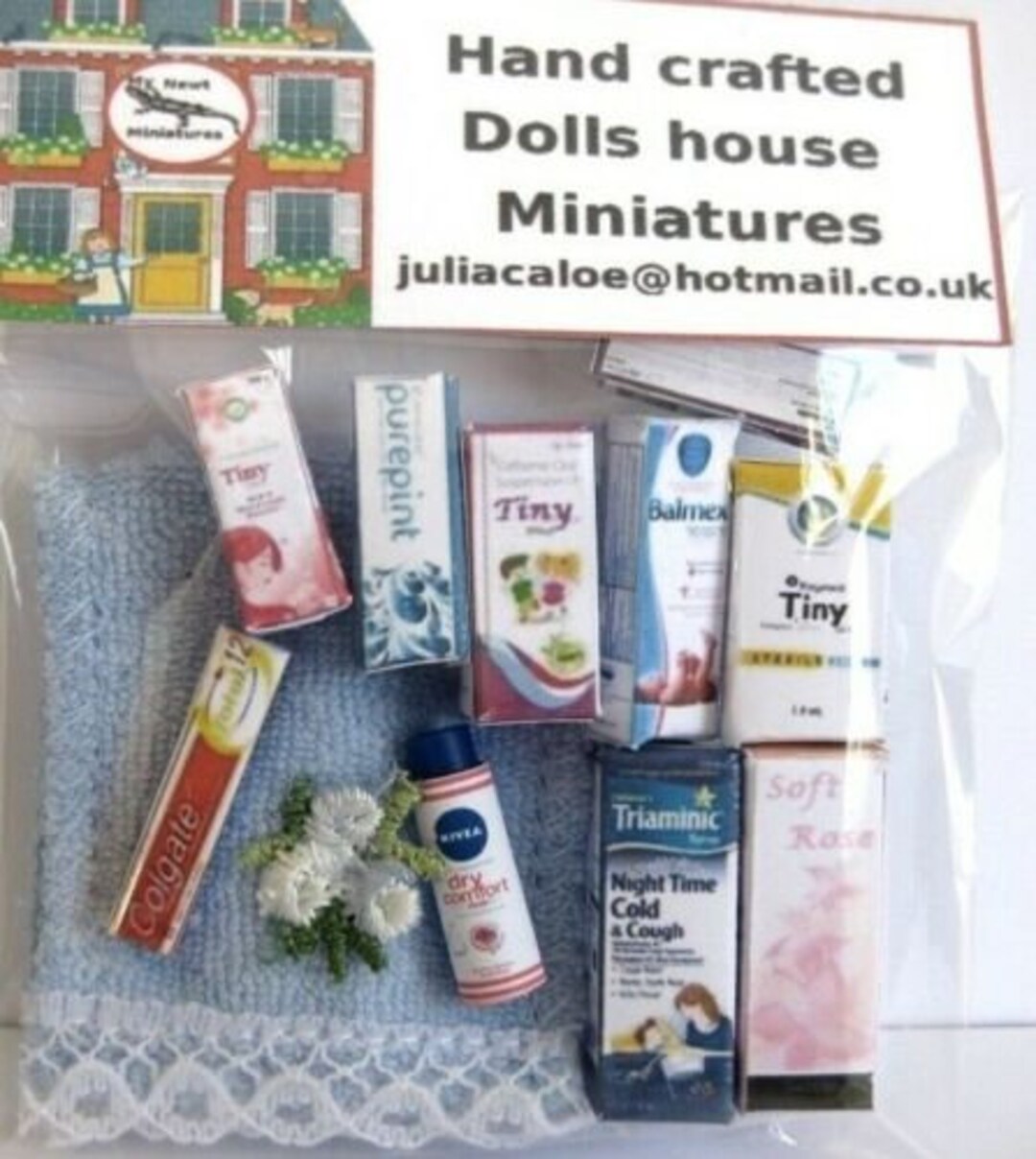 Dolls House Bathroom Set Nivea Etsy