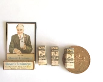 Mostrador de botica en miniatura para casa de muñecas a escala 1/12