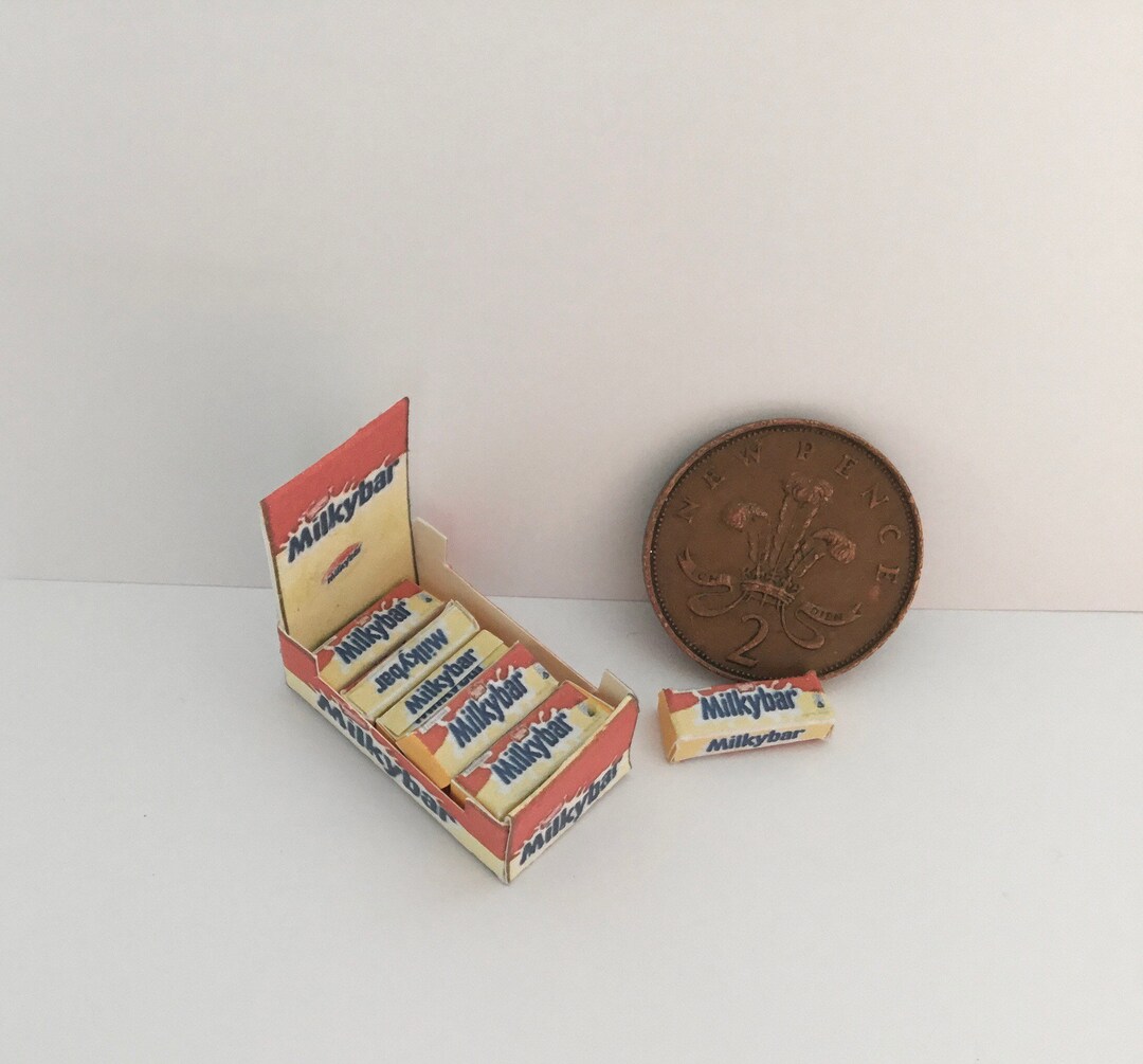 Dolls House Shop Counter Display Milkybar Etsy
