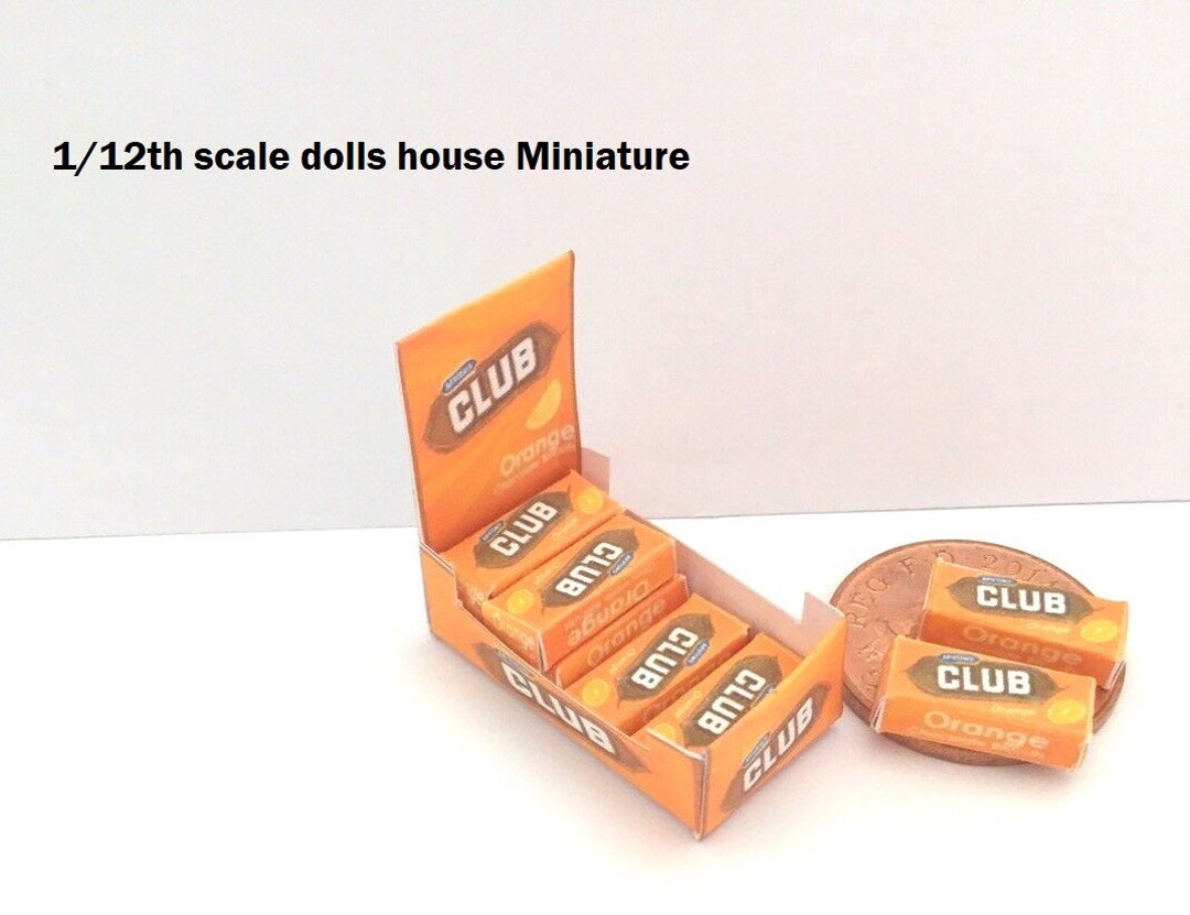 Dolls House Shop Counter Display Club Biscuit Etsy