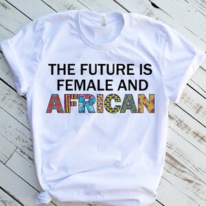 The Future is Female and African - Instant Digital Download Ankara Fabric Print  • Clipart  • PNG file • jpeg 300dpi Printable