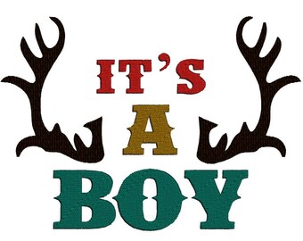 It's A Boy -  Racks. Instant Download Machine Embroidery Design. 4x4 5x7 6x10